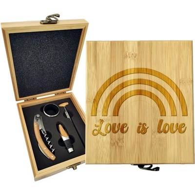 Sablio Dárková sada na víno Love is love 2: 147×168×49 mm