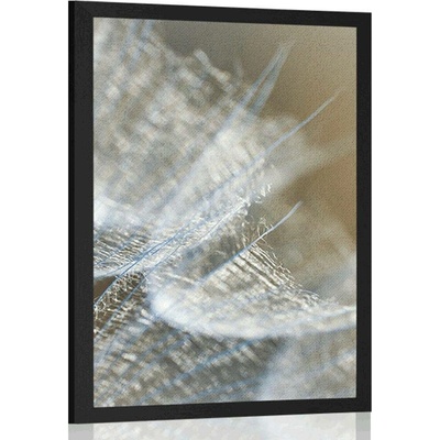 Plakát makro pampeliška na pozadí - 40x60 black