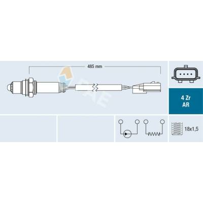 Lambda sonda FAE 75634