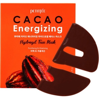 Petitfee Cacao Energizing Hydrogel Face Mask - Хидрогелна освежаваща маска за лице с екстракт от какао 1бр/32г