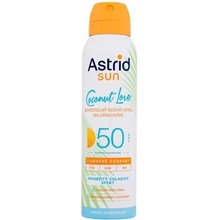 Astrid Sun Coconut Love SPF50 neviditeľný suchý spray na opaľovanie 150 ml