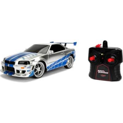 Jada Modely aut a motorek model Fast & Furious Nissan Skyline Remote Control 1:16