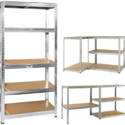 REXXER Метален стелаж rexxer rm-02-200/ 5 mdf рафта/ 175 кг/рафт (rm-02-200)