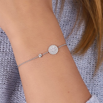 Fossil Сребърна дамска гривна Fossil JFS00519040 (JFS00519040)