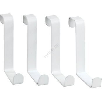 WENKO 23545100-Закачалка за врата 7, 6x6 cm бяла (WE0659)