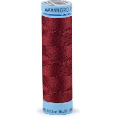 Bavlněné nitě 100 m Etiketní č.50 Triana Amann 1348 Rumba Red