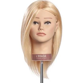 L´image Cvičná hlava platinová blond Limage Tanja 20 cm