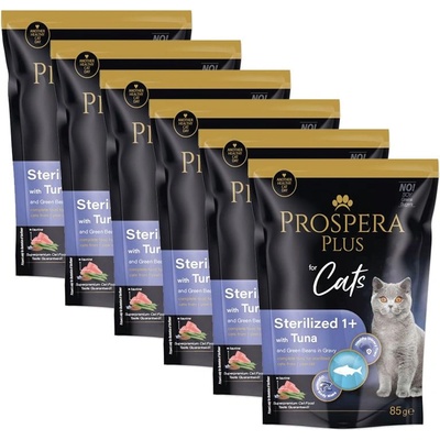 Prospera Plus Sterilized 1+ Tuna & Green Beans консерви 6 x 85 г