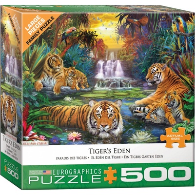 EuroGraphics XXL Tiger's Eden 500 dílků