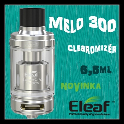 iSmoka Eleaf MELO 300 Clearomizér stříbrný 6,5ml