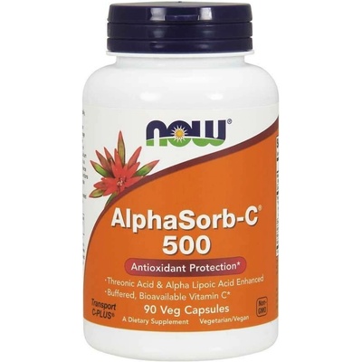 Now Foods Foods Alphasorb-C 500 mg 90 rostlinných kapslí