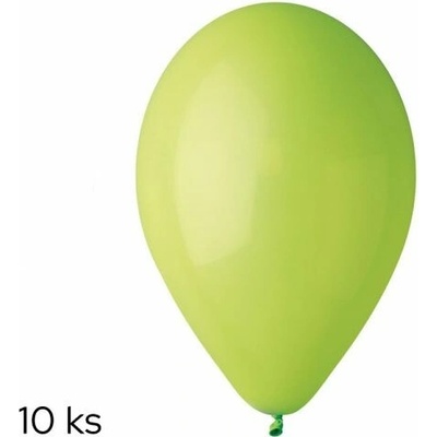 Balónky 10ks OBYČ. zelené světle