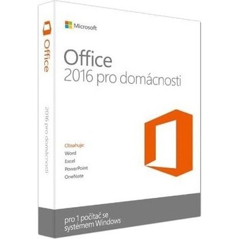 Microsoft OFFICE 2016 HOME AND STUDENT CZ P2 (PRO DOMÁCNOSTI)