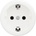 Reblig - Ретро контакт тип SCHUKO за дома без рамка 230V/16A, снежнобял (RG0160)