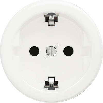 Reblig - Ретро контакт тип SCHUKO за дома без рамка 230V/16A, снежнобял (RG0160)