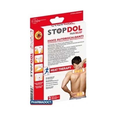 Pharmadoct STOPDOL Samohrejivé náplasti 2 ks, 9 × 29 cm