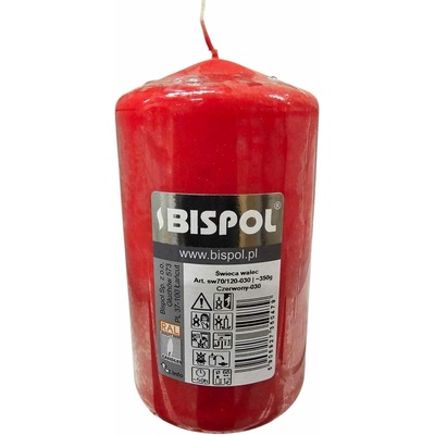 Bispol válcová 70/120 červená