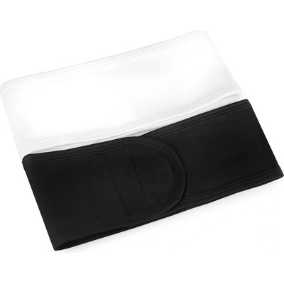 GloryStyles Kosmetická čelenka, bílá/černá, sada 2 ks