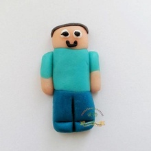 Figurka na dort Minecraft Steve 6cm z kokosové hmoty Fagos