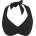 Seafolly Горнище Seafolly Twist Halter Bikini Top - Black