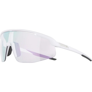 Alpina Очила за колоездене Alpina Turbo Pro V Photchromic S1-3 Cycling glasses - White Matt / V Clear to Grey Flash Pink - размер One Size (205-5227-0211)