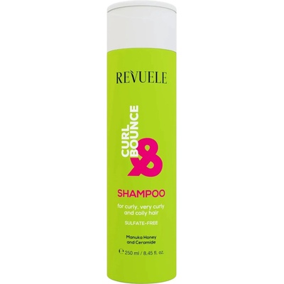 Revuele Curl Bounce Shampoo, сулфат-фрий шампоан за къдрава коса с манука и церамид, 250 ml