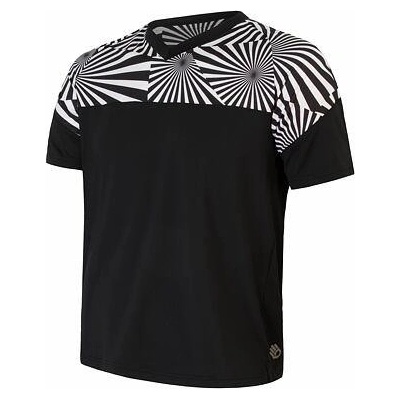 Sensor HELIUM pánský volný kr.rukáv černá/geometry