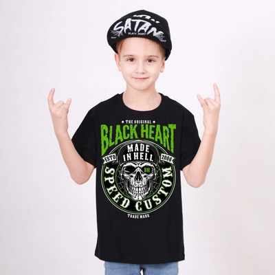 Black Heart Dětské Triko DESOLATE Černá