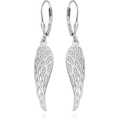 Agato Stříbrné visací náušnice Andělská křídla AGUC2360L (Ag925000 2,7 g)