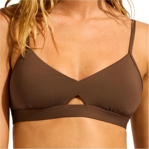 Seafolly Дамско бикини горнище Seafolly Women's Collective Hybrid Bralette Bikini top - Dark Chocolate - размер 44 (EU) (150-2113-1217)