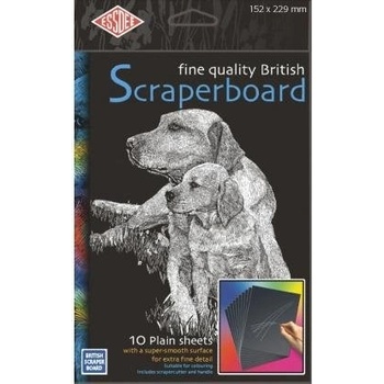 Essdee Prázdná škrabací folie se škrabáky 10 ks