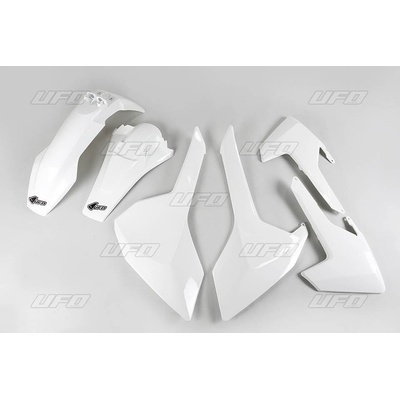 UFO kompletní plasty HUSQVARNA TE/TX 125/250/300 17-19 FE 250/350/450/501 17-19 bílá HUSQVARNA TE 125 rok 17-19