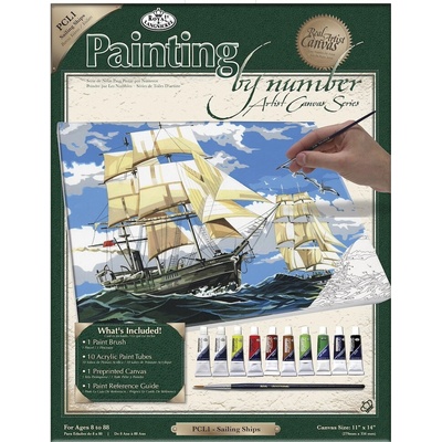 Royal Langnickel Malování podle čísel Plachetnice