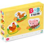 dodo Бебешки пъзел DoDo 3 в 1 - Ден във фермата (300394) - baby