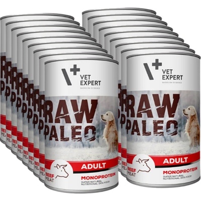 Vetexpert Raw Paleo adult beef 18 x 400 g