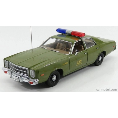 Greenlight Plymouth Fury U.s. Army Military Police 1977 A-team Vojenská Zelená 1:18