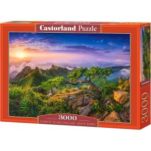 Castorland Пъзел Castorland от 3000 части - Изгрев в планината, Южна Корея (C-300747-2)