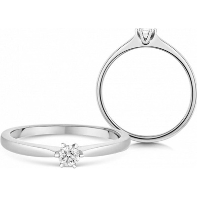Sofia Diamonds zlatý zásnubný prsteň s diamantom UDRG47226W H I1