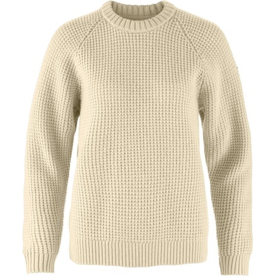 Fjällräven Дамски вълнен пуловер Fjällräven Women's Övik Waffle Knit Wool jumper - Light Beige - размер XL (105-7041-0216)