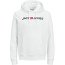 Jack & Jones pánska mikina JJECORP 12137054 white REG FIT