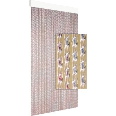 Záves na dvere MILAN 90x210cm modrý/lila