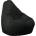 PUFRELAX Пуф, круша, 220л. , Nirvana Hobbit - Back 2 black, PU кожа, Пълнеж от Полистиролни перли (PUF-G-NH-PU-BTB)