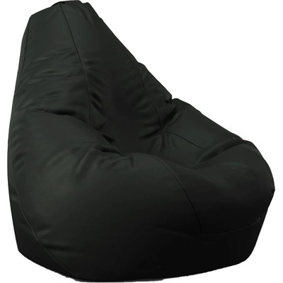 PUFRELAX Пуф, круша, 220л. , Nirvana Hobbit - Back 2 black, PU кожа, Пълнеж от Полистиролни перли (PUF-G-NH-PU-BTB)