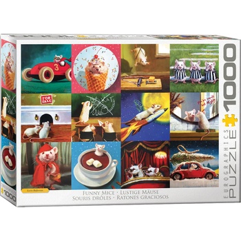 EUROGRAPHICS Пъзел Eurographics от 1000 части - Забавни мишки (60005695)
