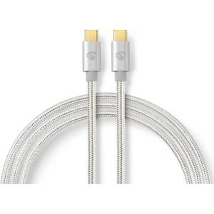 Nedis CCTB64700AL10 USB 3.2 Gen 1, USB-C щепсел - USB C (USBC) щепсел, кабел, 60W, 4K60Hz, 1 м (CCTB64700AL10)