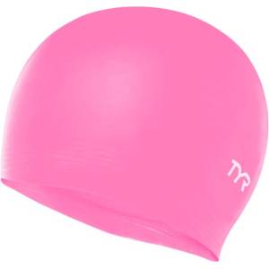 Tyr latex swim cap светло розов