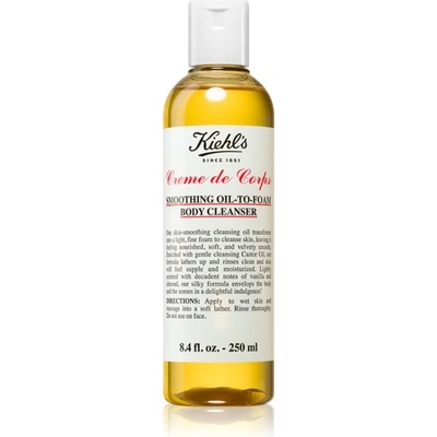 Kiehl's Creme de Corps Smoothing Oil-to-Foam Body Cleanser telový olej pre všetky typy pokožky 250 ml