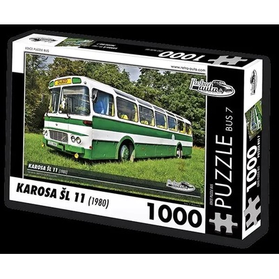 Retro cars - Puzzle BUS no. 7 Karosa ŠL 11 (1980) - 1000 - 1 000 piese