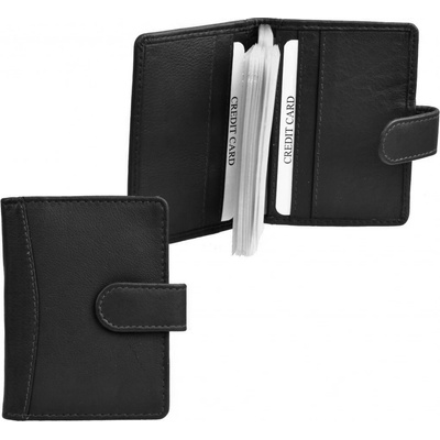 Neus Dokladovka malé kožené pouzdro na karty 30808 černé – Zboží Živě