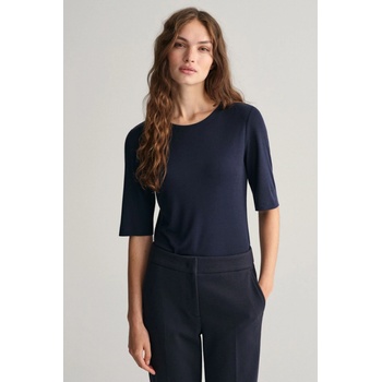 Gant SLIM LIGHTWEIGHT SS T SHIRT modrá